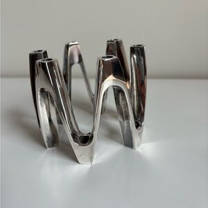 Vintage MCM Dansk Silver Plated Crown Candleholder by Jens Quistgaard